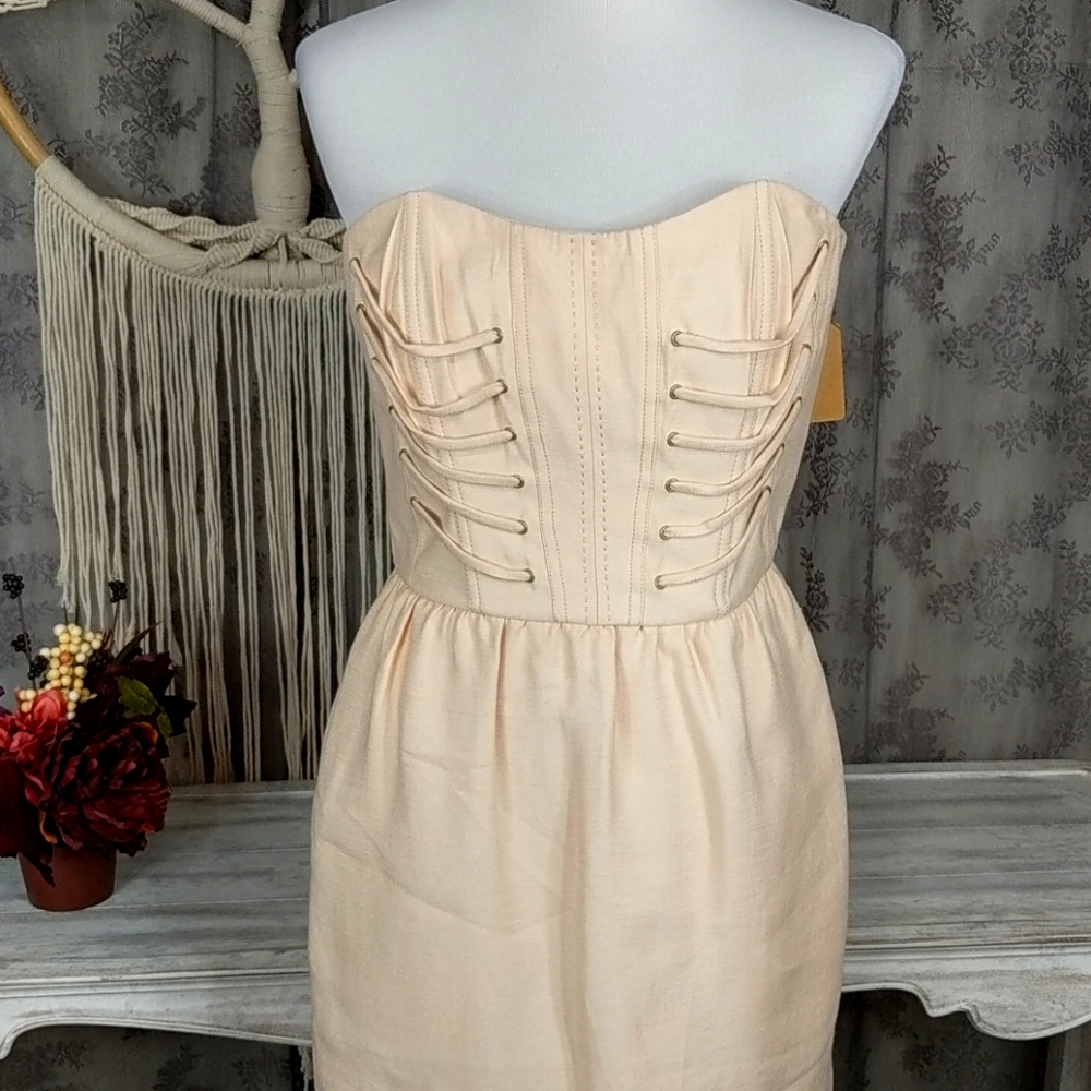 Rachel Roy strapless corset pocket dress